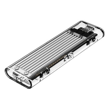 Obudowa M.2 Adapter obudowy półprzewodnikowej USB 3.1 typu C 10 Gb/s, srebrny