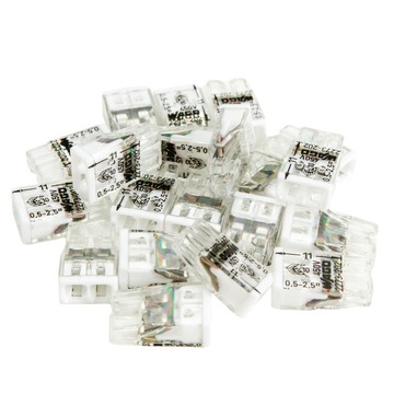 WAGO QUICK CONNECTOR ДВОЙНОЙ РАЗЪЕМ для коробок 2x0,5-2,5 мм² 50 шт.