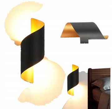 LAMPA ŚCIENNA NOWOCZESNA KINKIET ELEWACYJNY LED GÓRA DÓŁ CIEPŁY BIAŁY