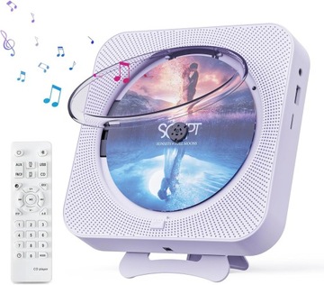 Odtwarzacz CD Bluetooth 5.1 z Radio FM i Podświetleniem