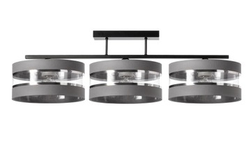 LAMPA PLAFON WISZĄCA 3PŁ ABAŻUR NOWOŚĆ EDISON LED