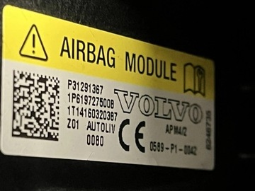 DESKA KONZOLA AIRBAG ULOŽENÍ SPOLUJEZDCE VOLVO V40 II 2 P31291367 EU