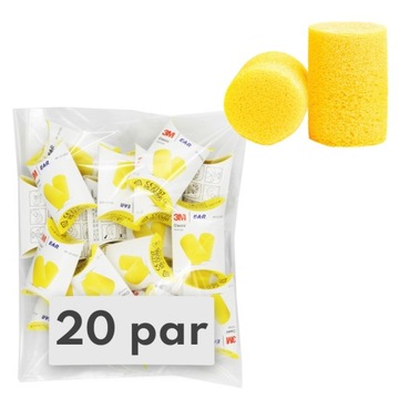 Zatyczki Stopery do uszu 3M Ear Classic 20 par