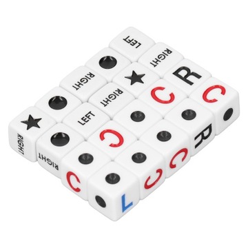 ИГРОВЫЕ КОСТИ НАБОР ИГРОВЫХ КОСТИКОВ 20 ШТ. КОСТИ 16ММ