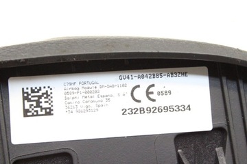 AIRBAG ŘIDIČE FORD KUGA II (DM2) GV41A042B85AB 2.0L DIESEL 88KW 2019