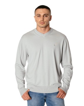Cienki Sweterek Sweter Męski w Serek S1S C116 XXL