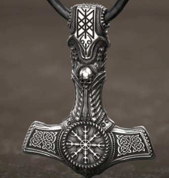 WISIOR NASZYJNIK WIKING NORDYCKI Viking MŁOT THORA