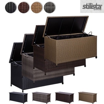 БЕЖЕВЫЙ САДОВЫЙ ЯЩИК ДЛЯ ТЕРРАСЫ ИЗ ТЕХНОРОТАНА