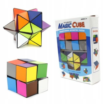 MAGICZNA KOSTKA ANTYSTRESOWA FIDGET CUBE 2szt