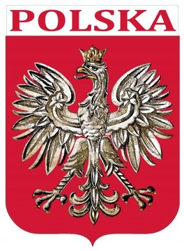 NAKLEJKA ORZEŁ GODŁO POLSKA II RP ODBLASKOWA