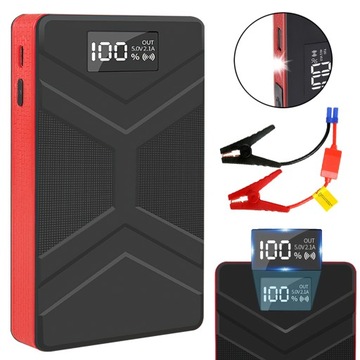 МОЩНЫЙ ПИТАТЕЛЬНЫЙ БАНК JUMP STARTER START BOOSTER TORCH 30000 мАч + ЗАЖИМЫ
