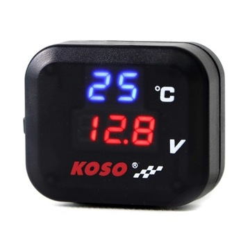 Termometr multifunkcyjny Koso 3w1 temperatura , napięcie , gniazdo USB