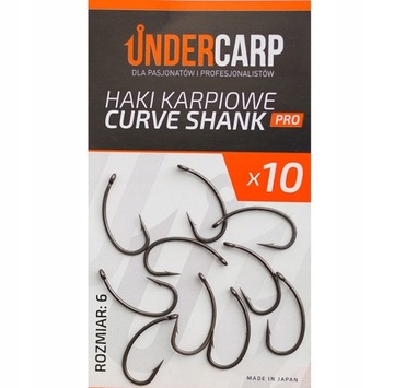 Haki Karpiowe CURVE SHANK – PRO – UNDERCARP rozm.6