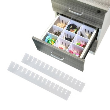 2x ORGANIZER DO SZUFLAD PRZEGRODY 43x10CM SEPARATO