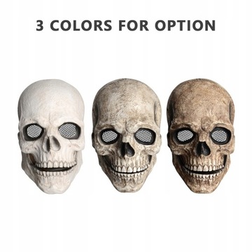 Halloweenowa ruchoma maska czaszki szczęki