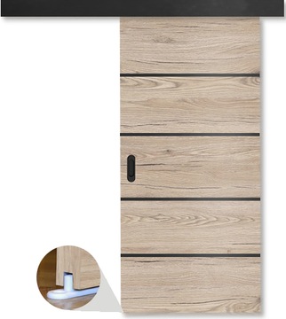 КОМПЛЕКТ СИСТЕМЫ ДЛЯ РАЗДВИЖНЫХ ДВЕРЕЙ BLACK LINE 76 СМ