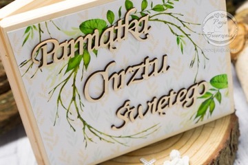 Сувенирная коробочка на крещение Ангела-Хранителя