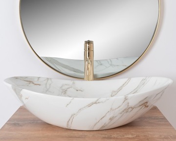Накладная умывальник Marble Glossy Royal Aiax Rea