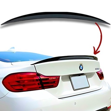 Spoiler Lotka BMW 4 F32 MP Look Czarny Połysk Spojler Klapy Dokładka