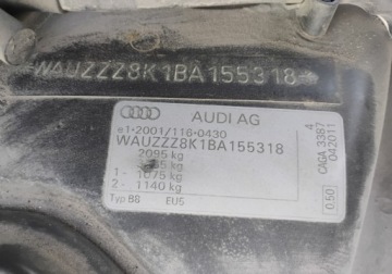 Audi A4 B8 Avant 2.0 TDI 140KM 2011 Audi A4 Avant 2011r, 2.0 TDI. Lekko uszkodzony przod i tyl. Jezdzi. 2.0, zdjęcie 23