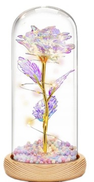 MAGIA ROSE IN GLASS ПОДАРОК ​​СВЕТЯЩИЙСЯ LED ко Дню святого Валентина