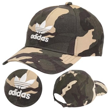 Czapka Z Daszkiem Adidas Camo Baseball Cap -WYGODNA-MORO-UNIWERSALNA OSFL