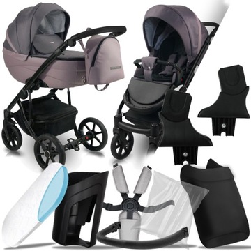 WÓZEK 2W1 BEXA IDEAL 2.0 ID04 I ADAPTERY CYBEX MC