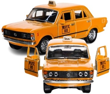Autko Resorak DUŻY FIAT 125p TAXI stare samochody PRL model kolekcjonerski