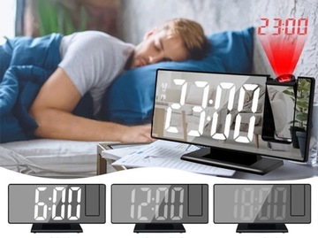 ЧАСЫ ЦИФРОВЫЕ ЧАСЫ ЭЛЕКТРОННЫЙ СВЕТОДИОДНЫЙ ПРОЕКТОР B