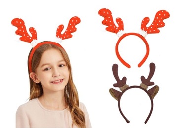 Рождественская повязка на голову с рогами северного оленя