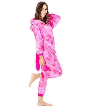 KOSTIUM ONESIE KIGURUMI CIEPŁA PIŻAMA JEDNOCZĘŚCIOWA ZAMEK PREZENT DRES S