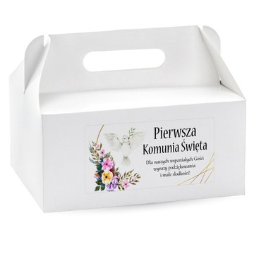 НАКЛЕЙКИ ДЛЯ КОРОБОК - ТОРТ ПРИМЕЧАНИЯ - СПАСИБО ГОСТЯМ - 10 шт [Ш]