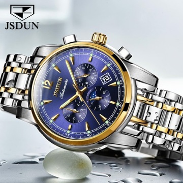 JSDUN 8750 Biznesowe Mechaniczny Męski Zegarki