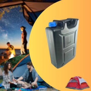 КОНТЕЙНЕР ДЛЯ ВОДЫ Пузырьковый бак 20 л Пластиковая канистра Черный Кемпинг