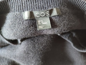 COS bluza sweter z wełną i skórą M-38/40 + gratis
