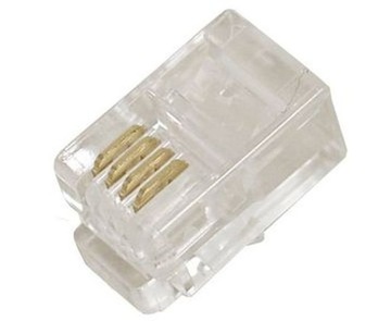 Wtyki telefoniczne 4p4c RJ9 -komplet 10 sztuk