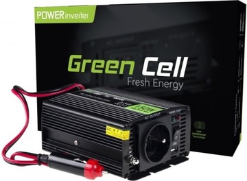Przetwornica Green Cell 12V/230V, 150W/300W (INV06)