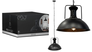 LAMPA SUFITOWA WISZĄCA EDISON RETRO LOFT E27 BLACK