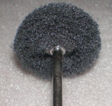 Ścierna dysza polerska D24x10x2,35 mm, do Dremel, 400 grit, czarny, 5 szt