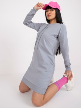 TUNIKA sport COTTON sukienka BLUZA morska zieleń F73 XL