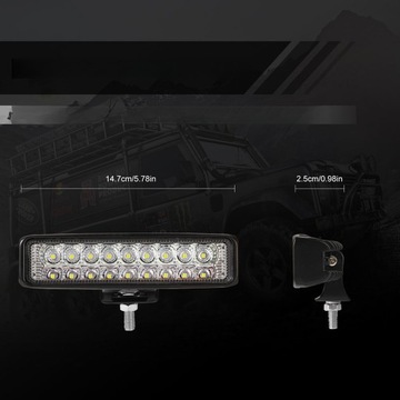 LAMPA ROBOCZA DWURZĘDOWA ŚWIATŁA PRZECIWMGIELNE DO SAMOCHODOWYCH TAŚM LED Ż