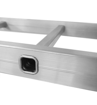 Шарнирно-сочлененная многофункциональная складная лестница АЛЮМИНИЙ 4x3 С ПЛАТФОРМОЙ BAULICH