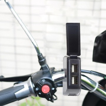 Зарядное устройство для мотоцикла Автомобильное зарядное устройство Dual USB для смартфонов с газонокосилкой, лодкой