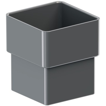 KROP PVC ZŁĄCZKA-MUFA Rura Kwadratowa fi 80 ra7016