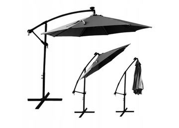 DUŻY SOLIDNY PARASOL OGRODOWY BALKONOWY REGULOWANY PARASOL DO OGRODU+GRATIS