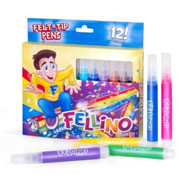 Flamastry mazaki KAMET FELLINO 12 kolorów