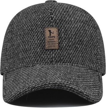 ТЕПЛАЯ ЗИМНЯЯ ШАПКА С КОЗЫРЕМ И НАПОЛЬНЫМИ УШАМИ МУЖСКАЯ УТЕПЛЕННАЯ ШАПКА НА УШЯХ