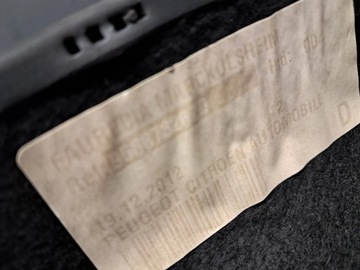 CITROEN DS4 POLIČKA ZADNÍ KUFRU 96887326ZD