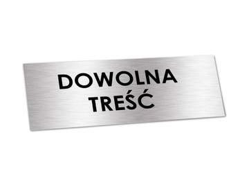 TABLICZKA NADRUK WŁASNY DO DRZWI Z DOWOLNĄTREŚCIĄ TRWAŁY NAPIS 15 x 5 cm