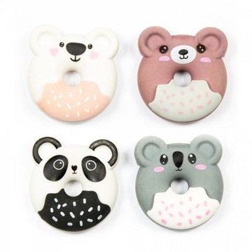 4x GUMKA DO MAZANIA ŚCIERANIA ZAPACHOWA KIDEA PANDA KOALA